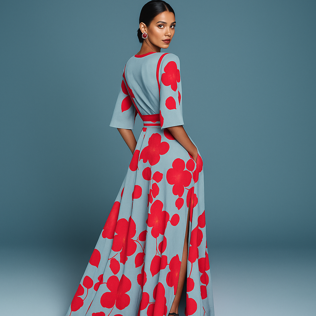 TALITA™ | Vestido Midi Para a Mulher Que Não Precisa de Aprovação Para Brilhar