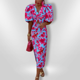MARINA™ | Vestido Midi Para Quando Você Quer Impressionar Sem Se Esforçar