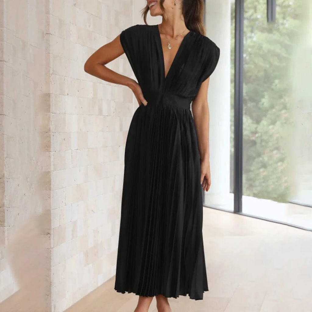 ISAURA™ | Vestido Midi Que Faz Você Se Sentir a Mulher Mais Elegante da Sala