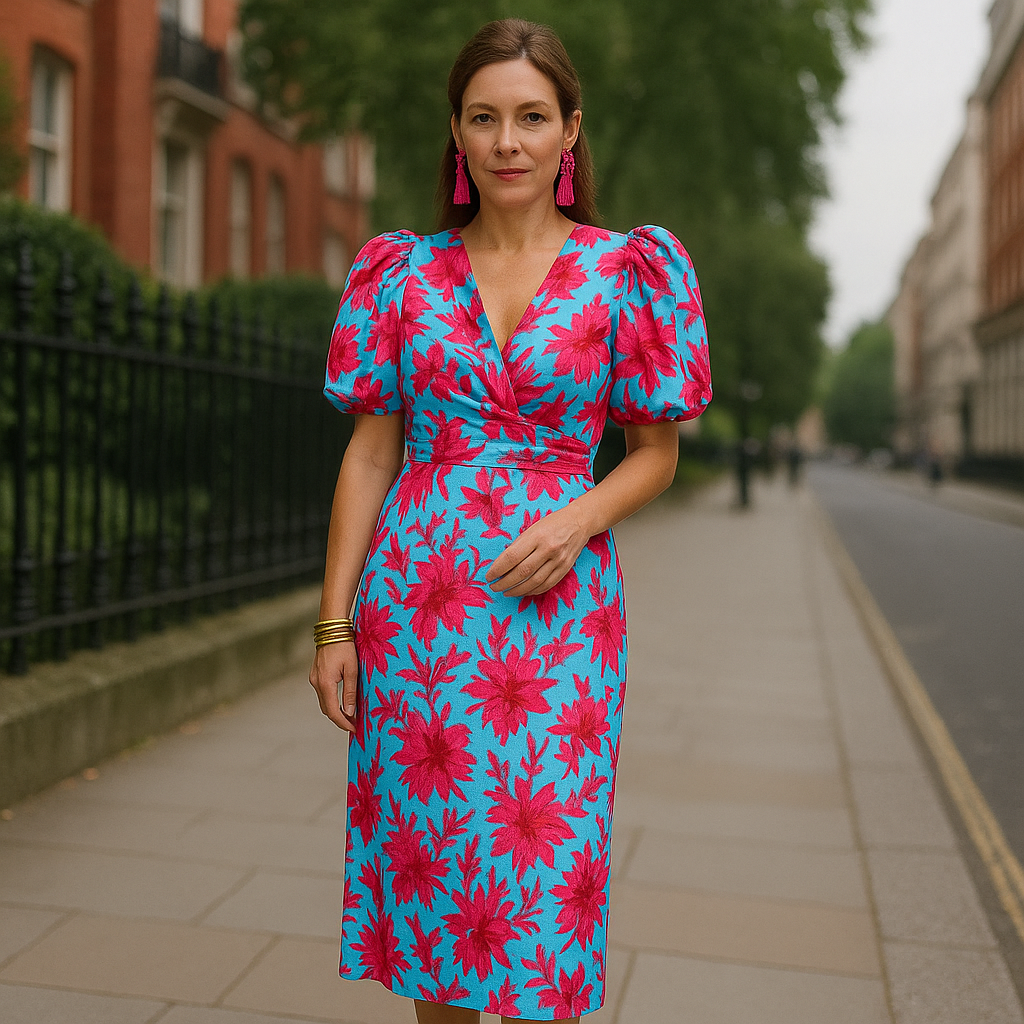 MARINA™ | Vestido Midi Para Quando Você Quer Impressionar Sem Se Esforçar