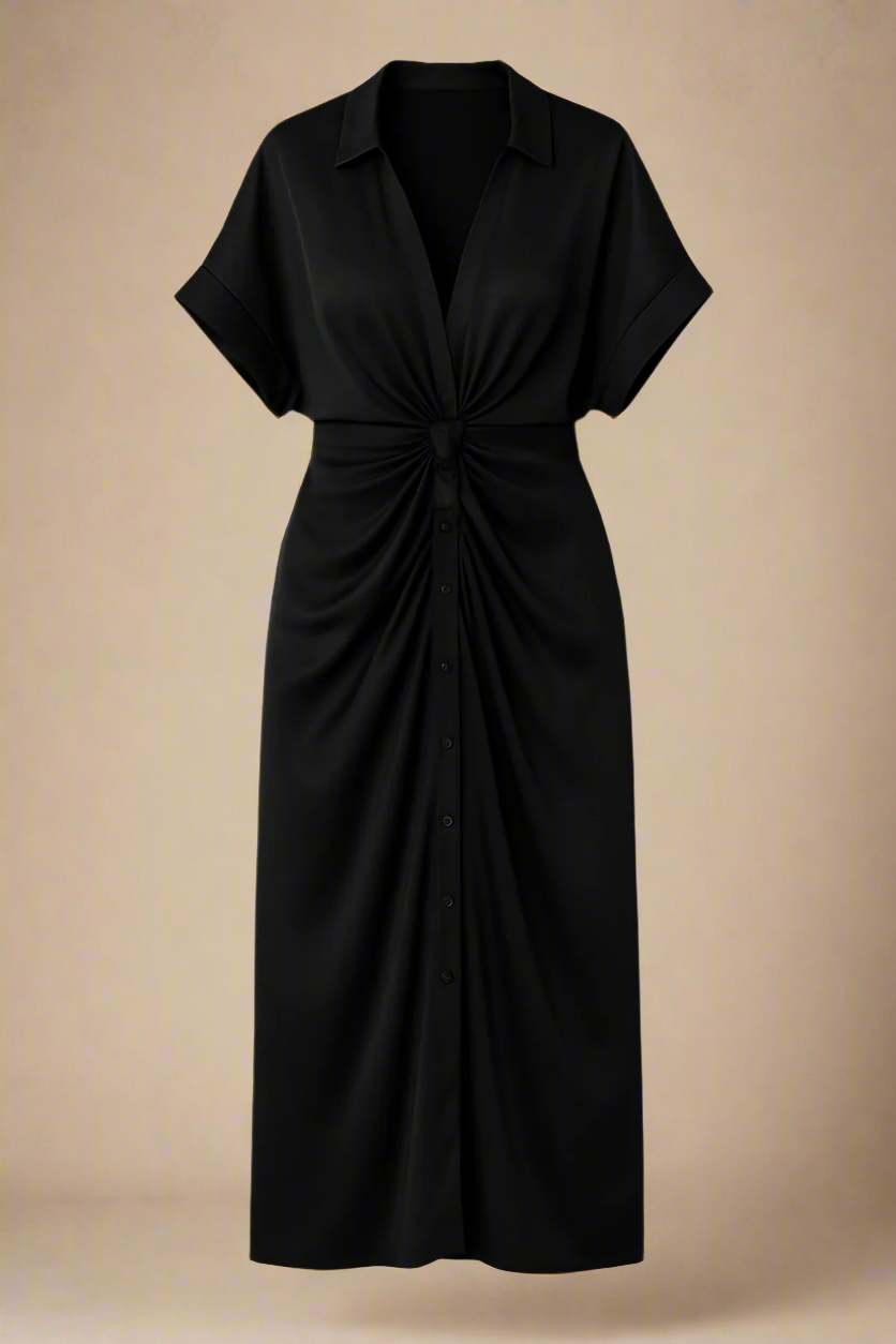 ROSALBA™ | Vestido Midi Que Transforma Qualquer Passo Numa Declaração de Estilo