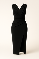 XAVIERA™ | Vestido Midi Para a Mulher Que Não Precisa de Aprovação Para Brilhar