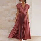ISAURA™ | Vestido Midi Que Faz Você Se Sentir a Mulher Mais Elegante da Sala