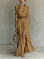 MIRIAM™ | Vestido Midi Que Transforma Qualquer Dia Comum em Momento Especial
