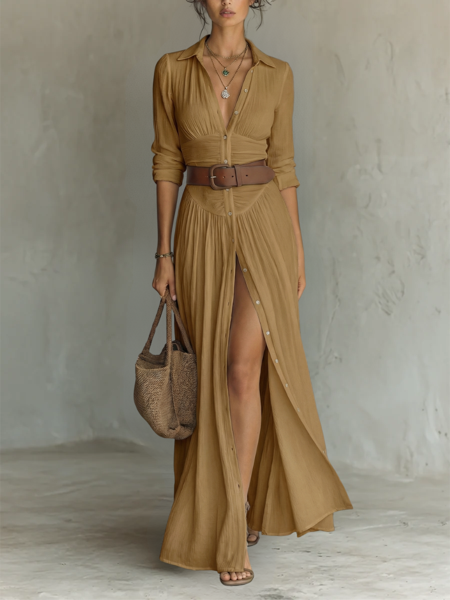 MIRIAM™ | Vestido Midi Que Transforma Qualquer Dia Comum em Momento Especial