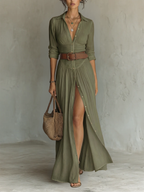 MIRIAM™ | Vestido Midi Que Transforma Qualquer Dia Comum em Momento Especial
