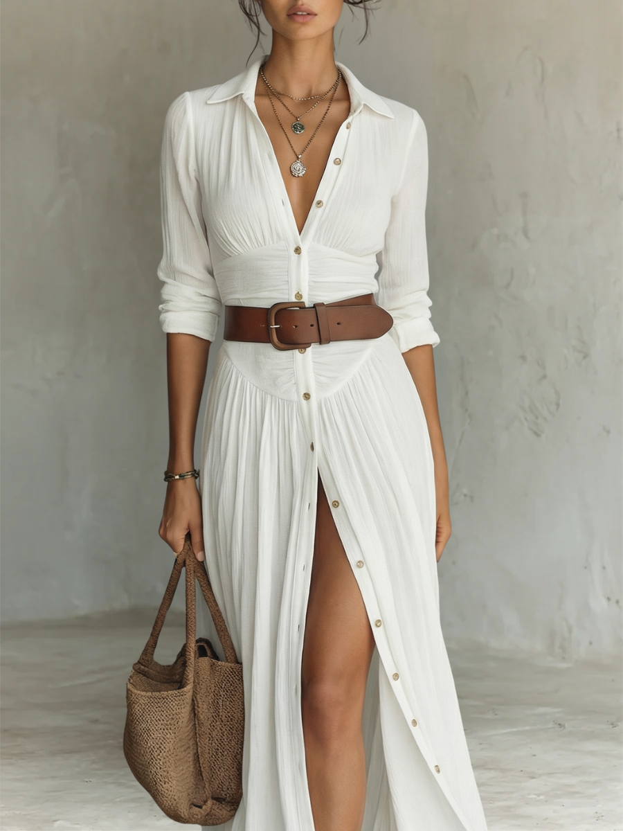 MIRIAM™ | Vestido Midi Que Transforma Qualquer Dia Comum em Momento Especial