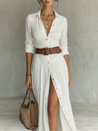 MIRIAM™ | Vestido Midi Que Transforma Qualquer Dia Comum em Momento Especial