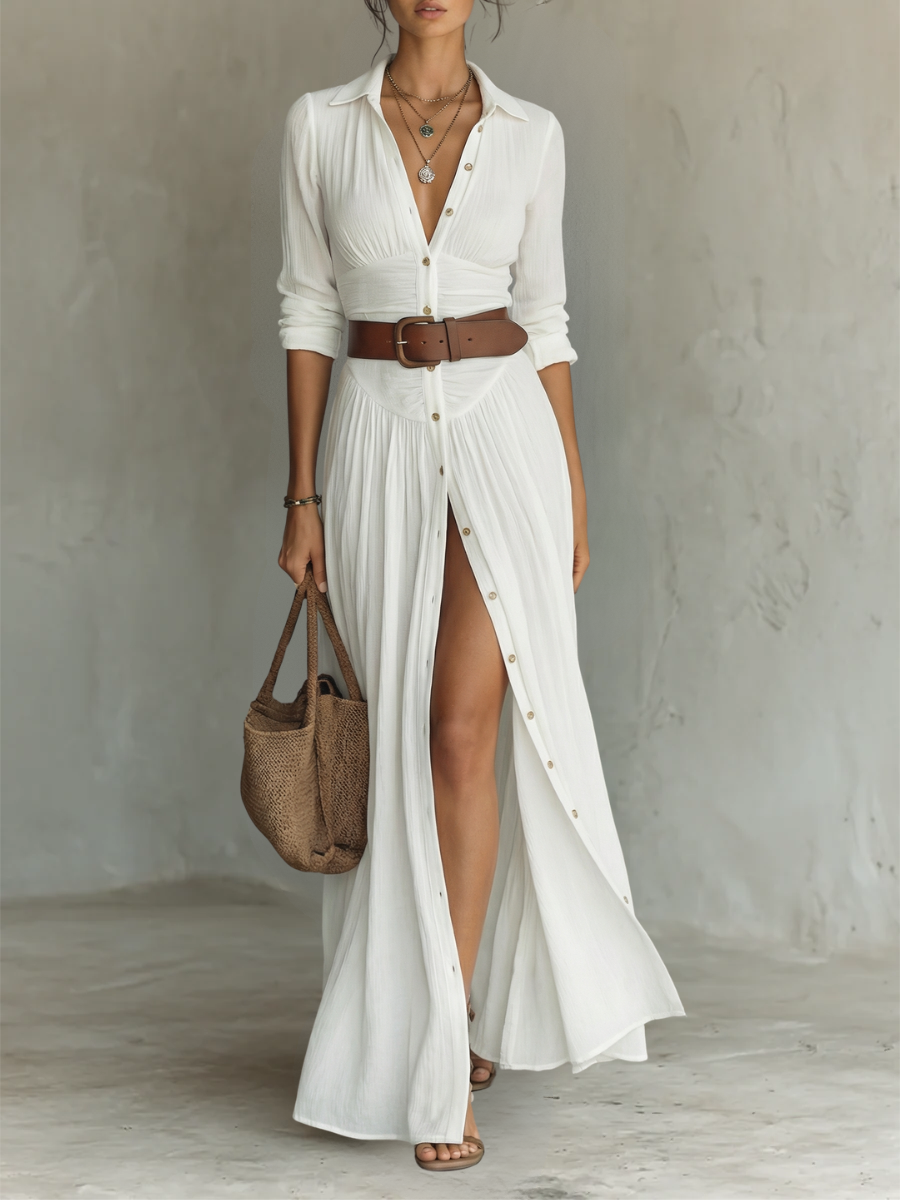 MIRIAM™ | Vestido Midi Que Transforma Qualquer Dia Comum em Momento Especial