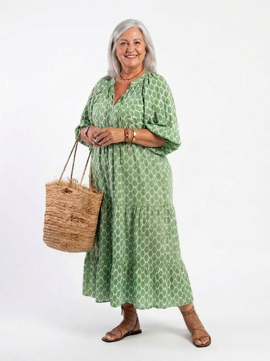 RUTH™ | Vestido Midi Para a Mulher Que Não Precisa de Aprovação Para Brilhar