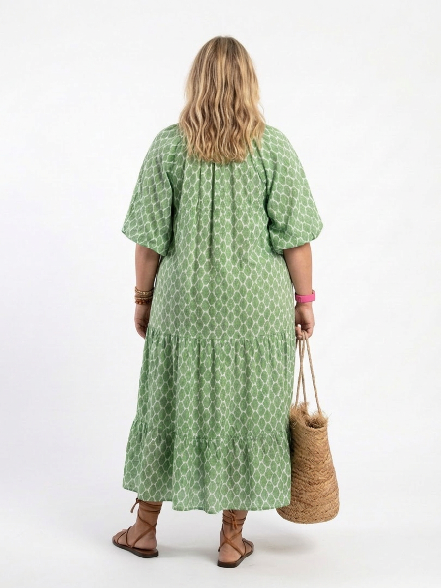 RUTH™ | Vestido Midi Para a Mulher Que Não Precisa de Aprovação Para Brilhar