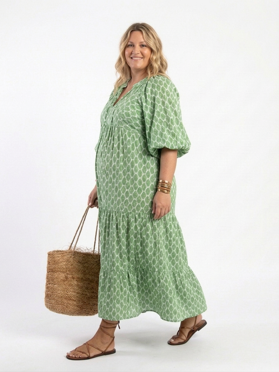 RUTH™ | Vestido Midi Para a Mulher Que Não Precisa de Aprovação Para Brilhar