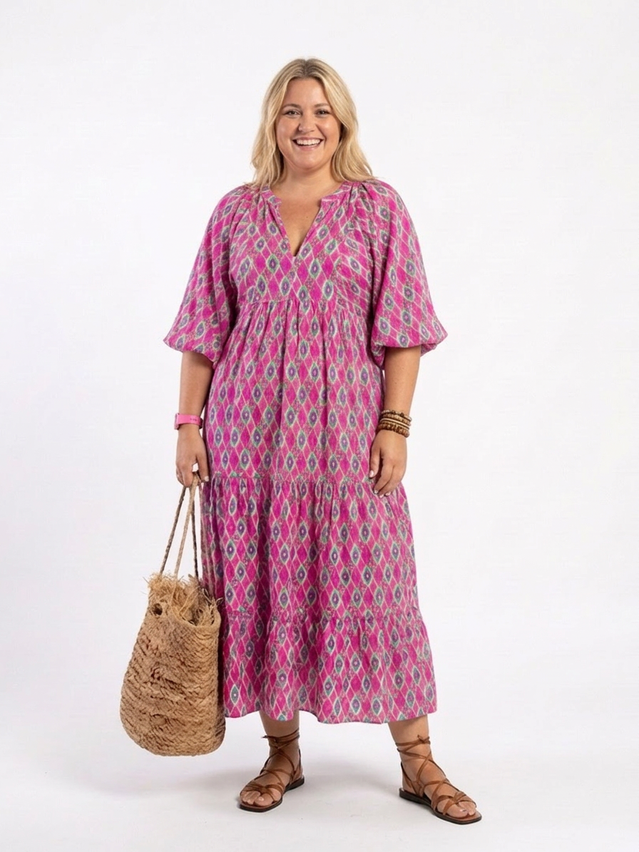 RUTH™ | Vestido Midi Para a Mulher Que Não Precisa de Aprovação Para Brilhar