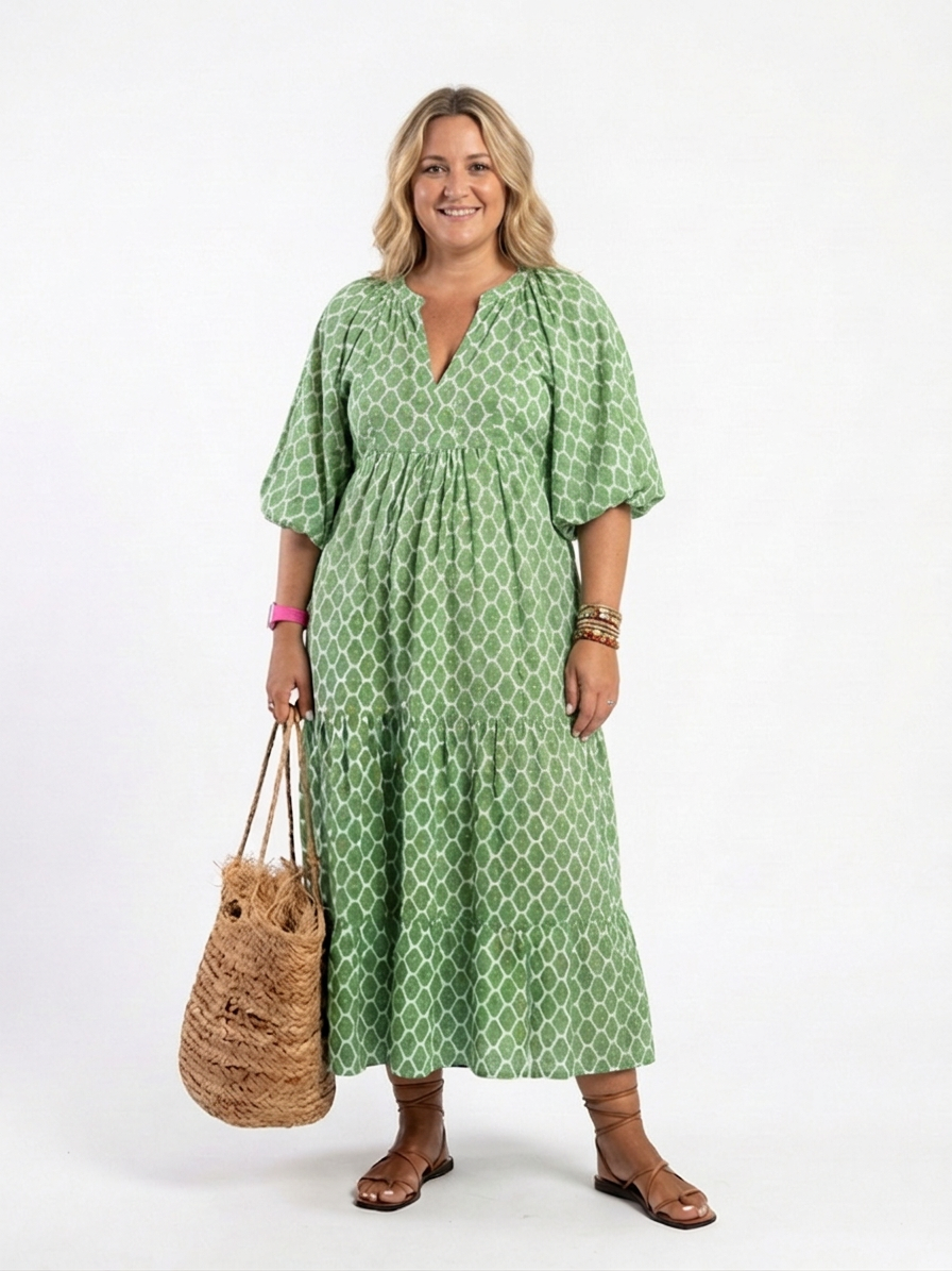 RUTH™ | Vestido Midi Para a Mulher Que Não Precisa de Aprovação Para Brilhar