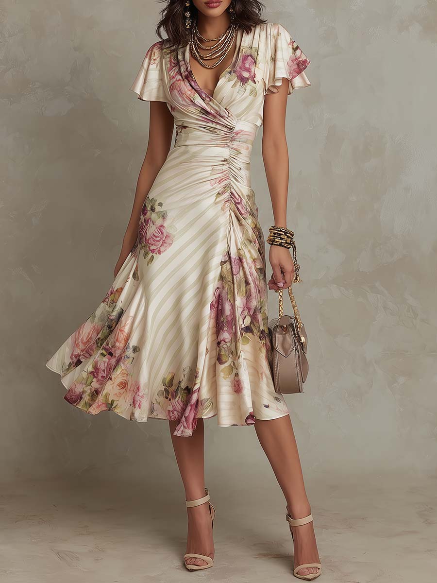 ROSINHA™ | Vestido Midi Para Quando Você Quer Impressionar Sem Se Esforçar