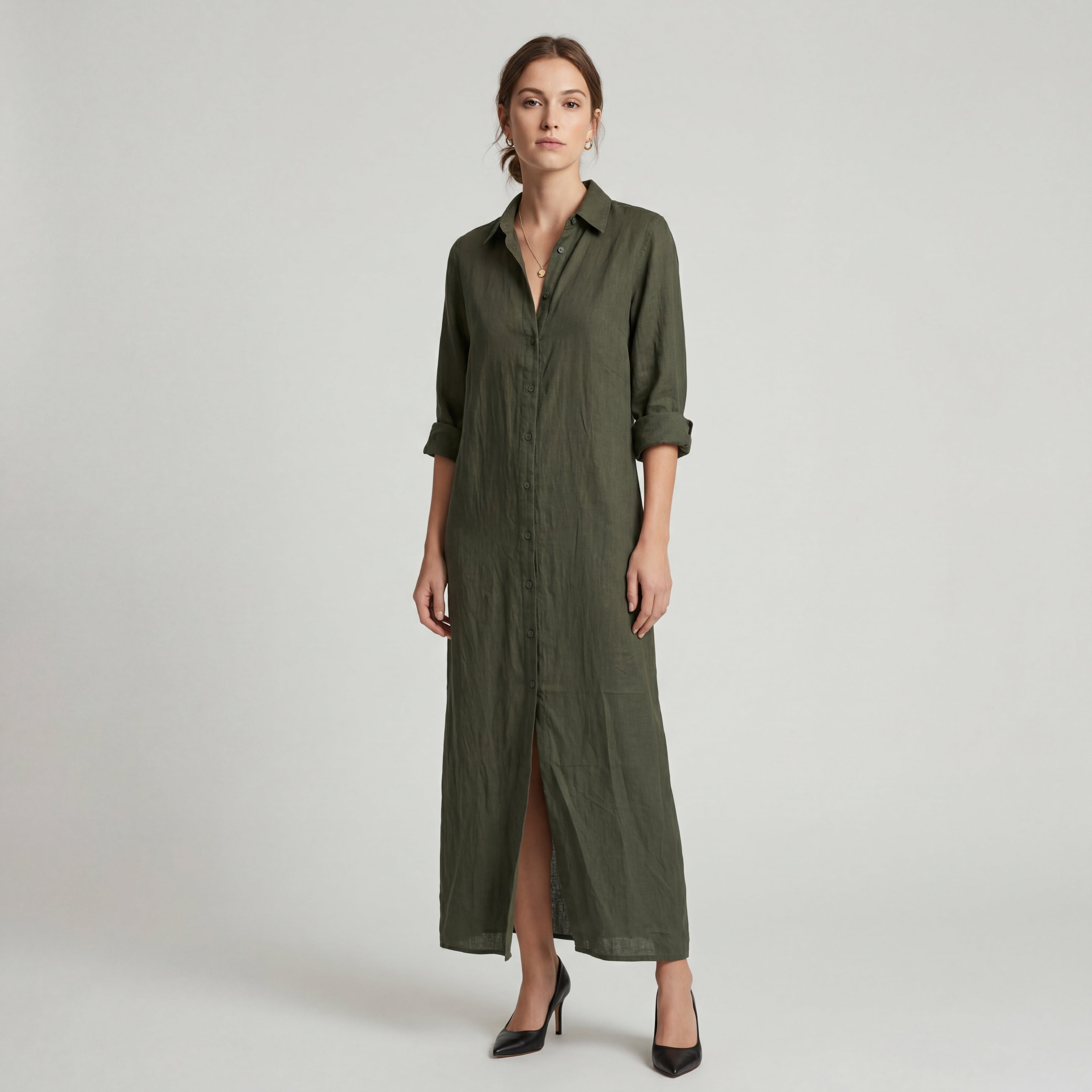 GENOVEVA™ | Vestido Midi Para a Mulher Que Não Precisa de Aprovação Para Brilhar