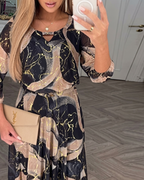 NÍSIA™ | Vestido Midi Que Transforma Qualquer Dia Comum em Momento Especial
