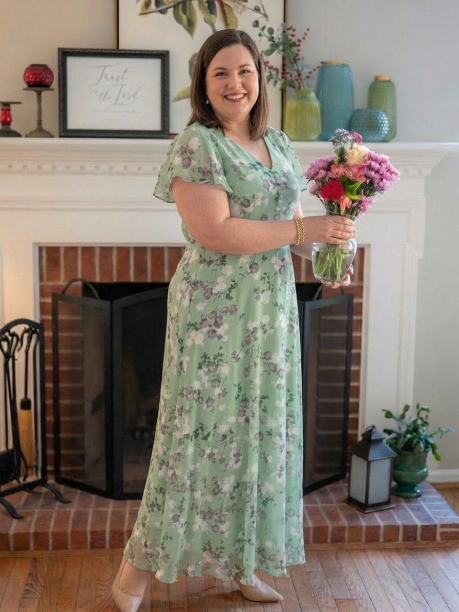 AMÉLIA™ | Vestido Midi Que Faz Você Se Sentir a Mulher Mais Elegante da Sala