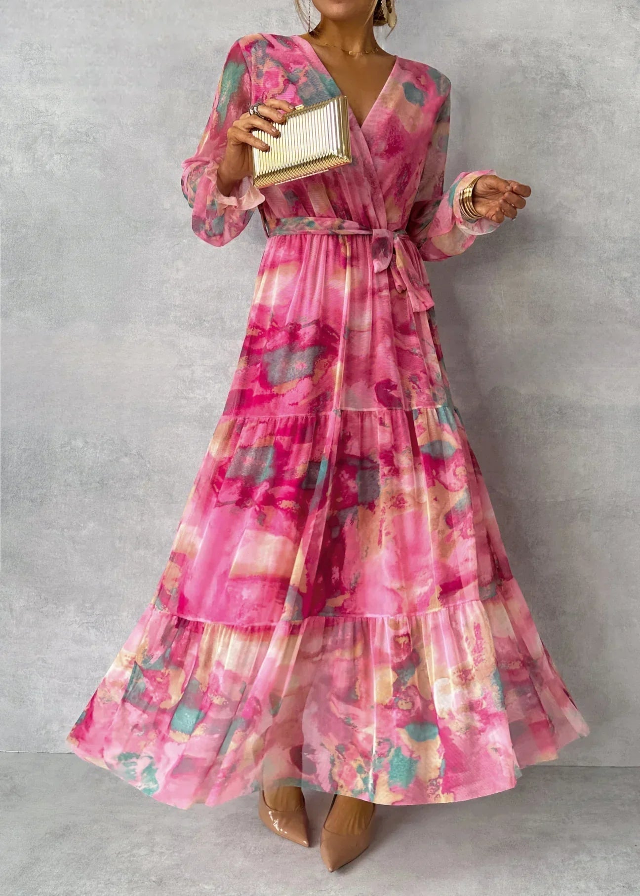 DRICA™ | Vestido Midi Que Faz Você Se Sentir a Mulher Mais Elegante da Sala