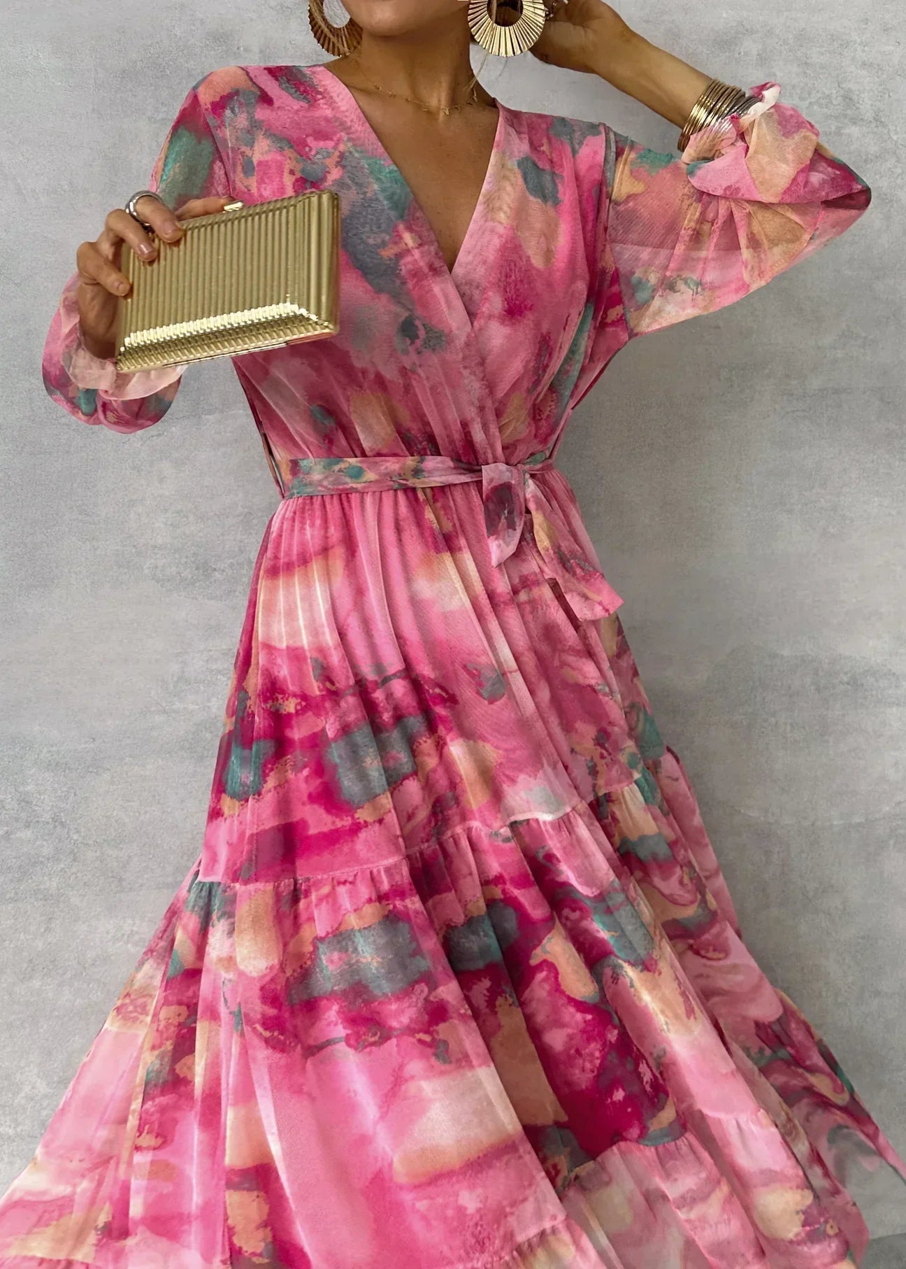 DRICA™ | Vestido Midi Que Faz Você Se Sentir a Mulher Mais Elegante da Sala
