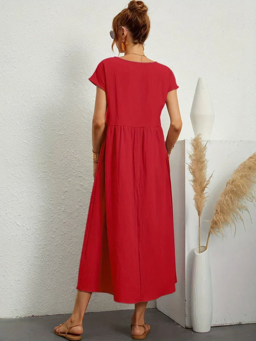 JUSTINIANA™ | Vestido Midi Para a Mulher Que Não Precisa de Aprovação Para Brilhar
