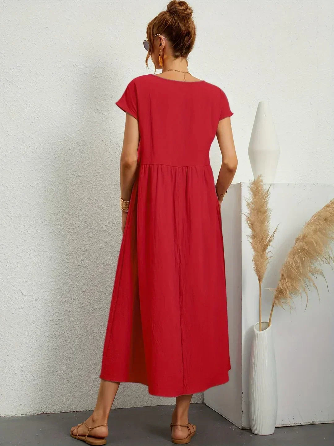 JUSTINIANA™ | Vestido Midi Para a Mulher Que Não Precisa de Aprovação Para Brilhar