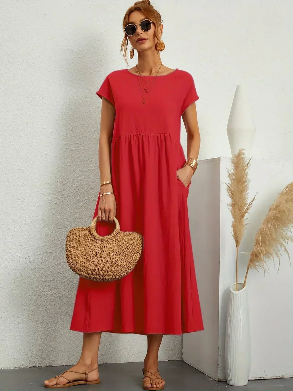 JUSTINIANA™ | Vestido Midi Para a Mulher Que Não Precisa de Aprovação Para Brilhar