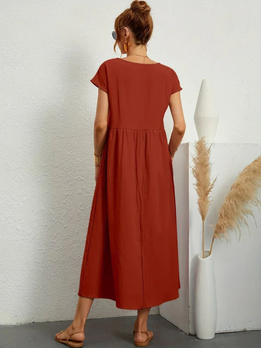 JUSTINIANA™ | Vestido Midi Para a Mulher Que Não Precisa de Aprovação Para Brilhar