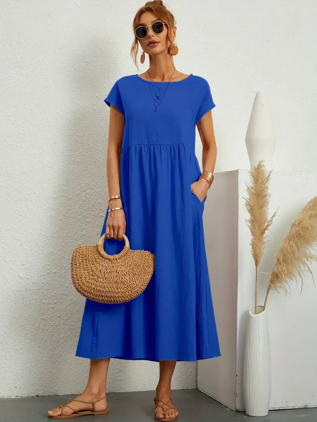 JUSTINIANA™ | Vestido Midi Para a Mulher Que Não Precisa de Aprovação Para Brilhar