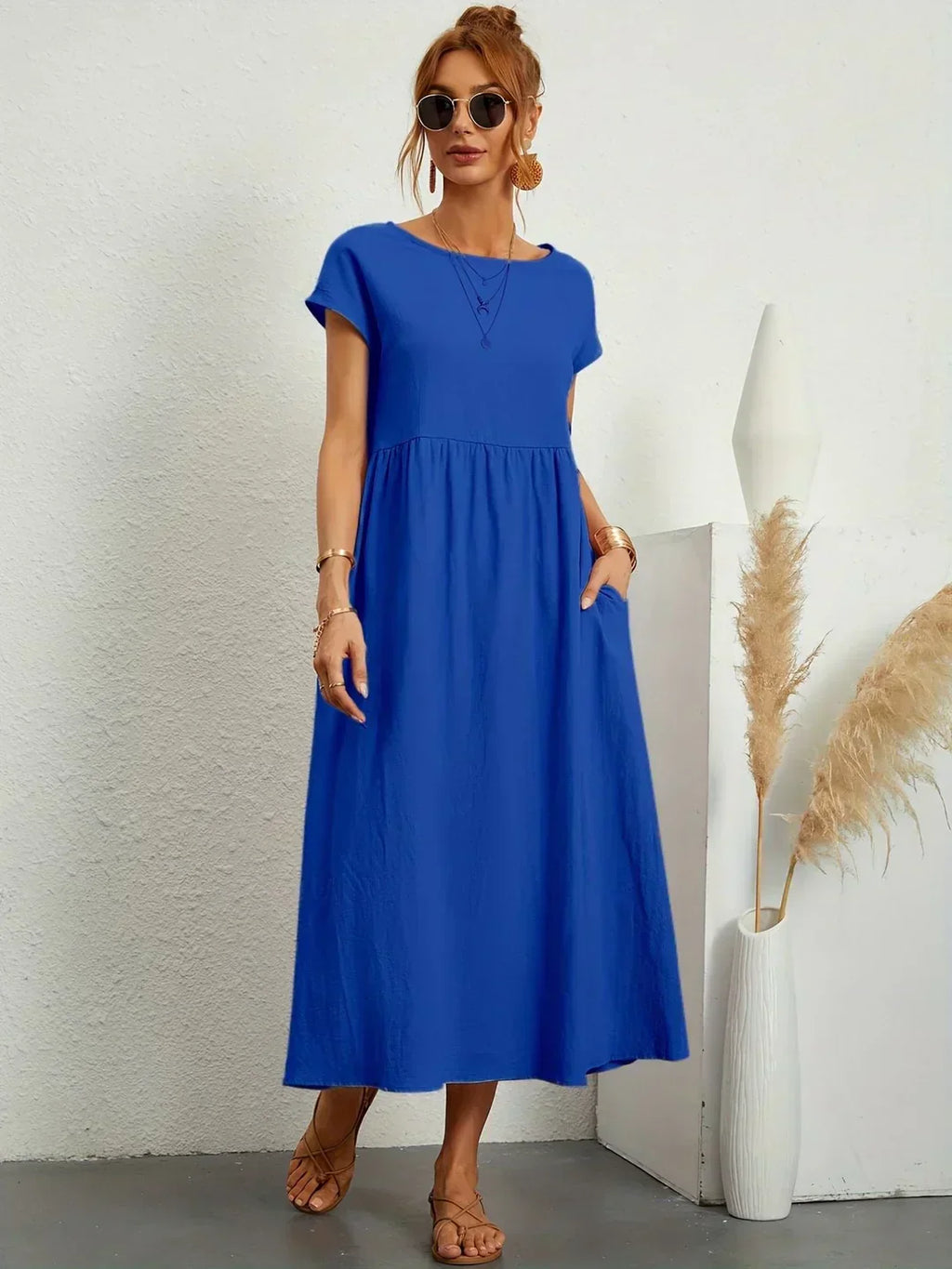 JUSTINIANA™ | Vestido Midi Para a Mulher Que Não Precisa de Aprovação Para Brilhar
