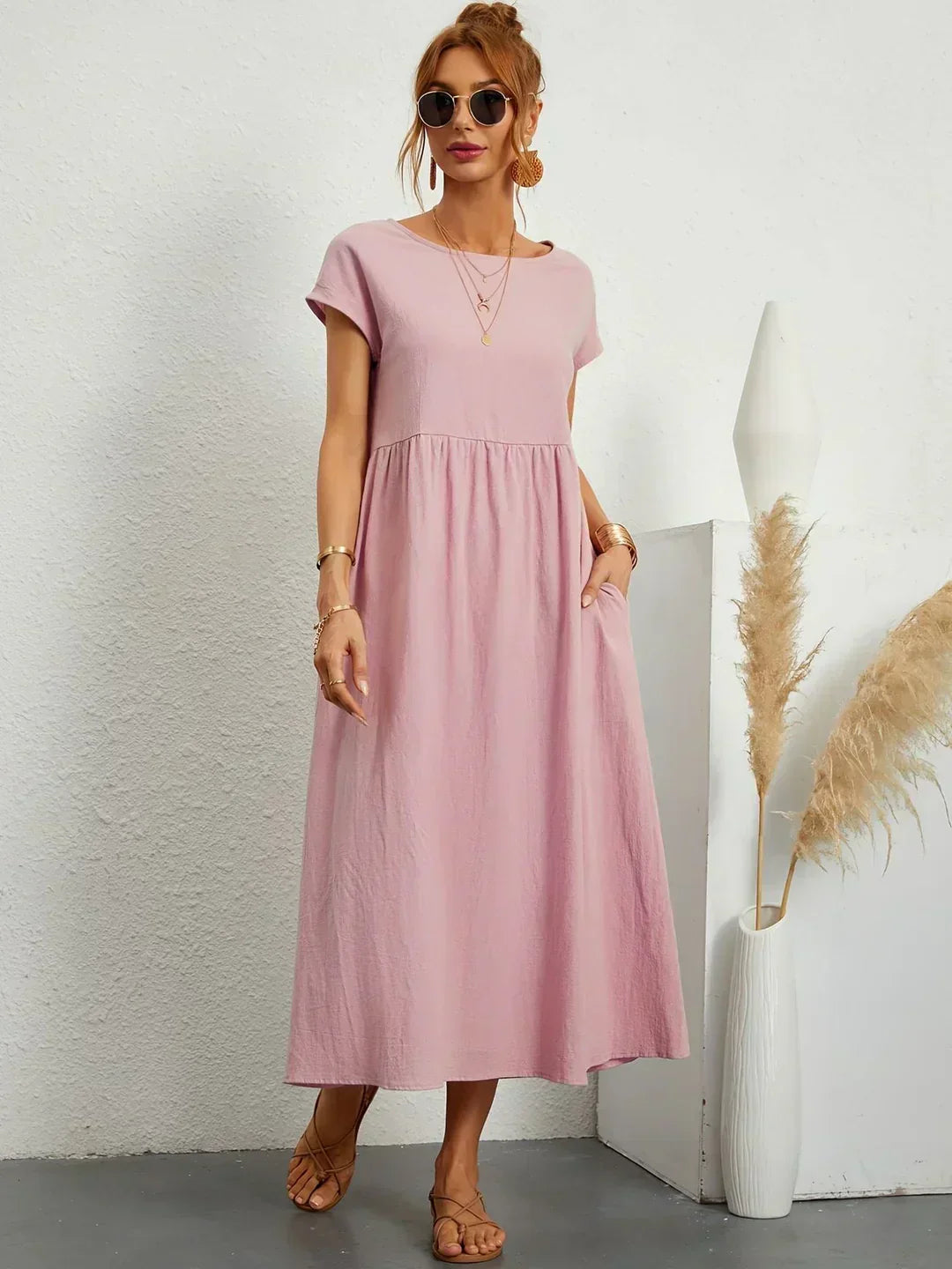 JUSTINIANA™ | Vestido Midi Para a Mulher Que Não Precisa de Aprovação Para Brilhar
