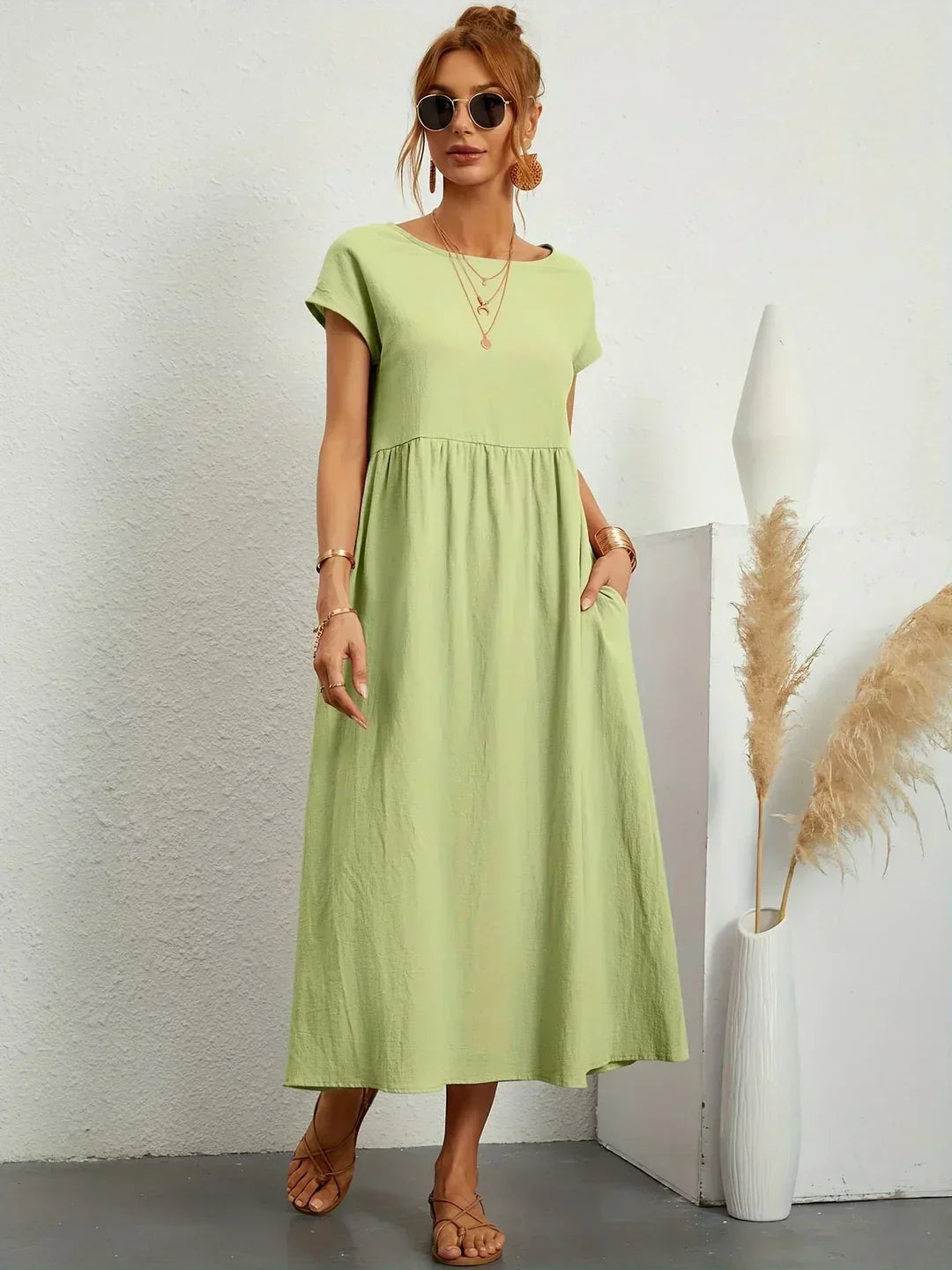 JUSTINIANA™ | Vestido Midi Para a Mulher Que Não Precisa de Aprovação Para Brilhar