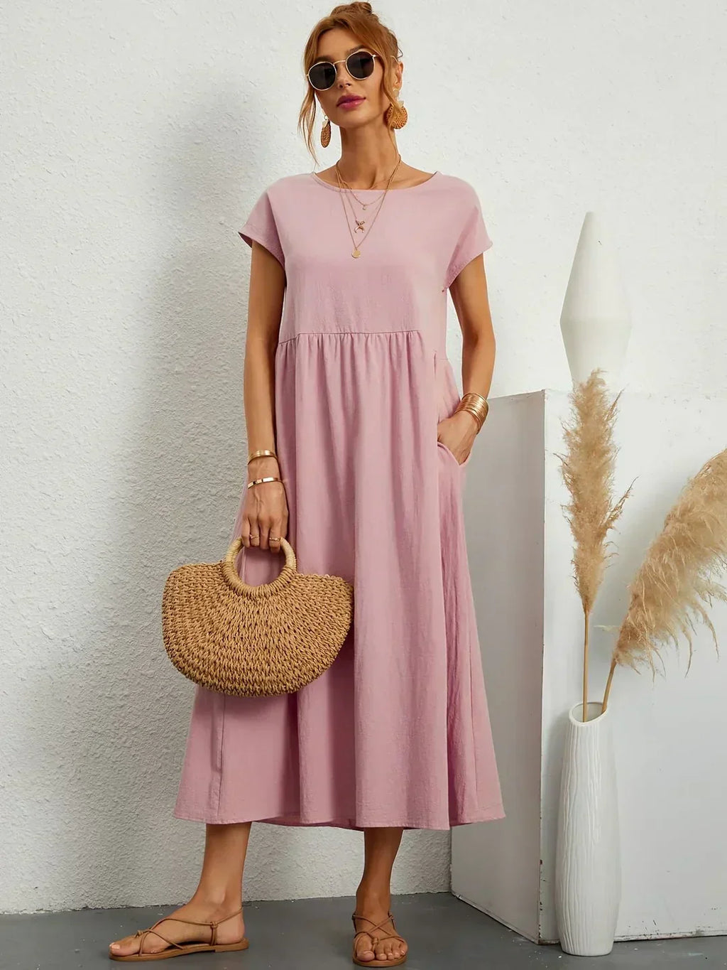JUSTINIANA™ | Vestido Midi Para a Mulher Que Não Precisa de Aprovação Para Brilhar