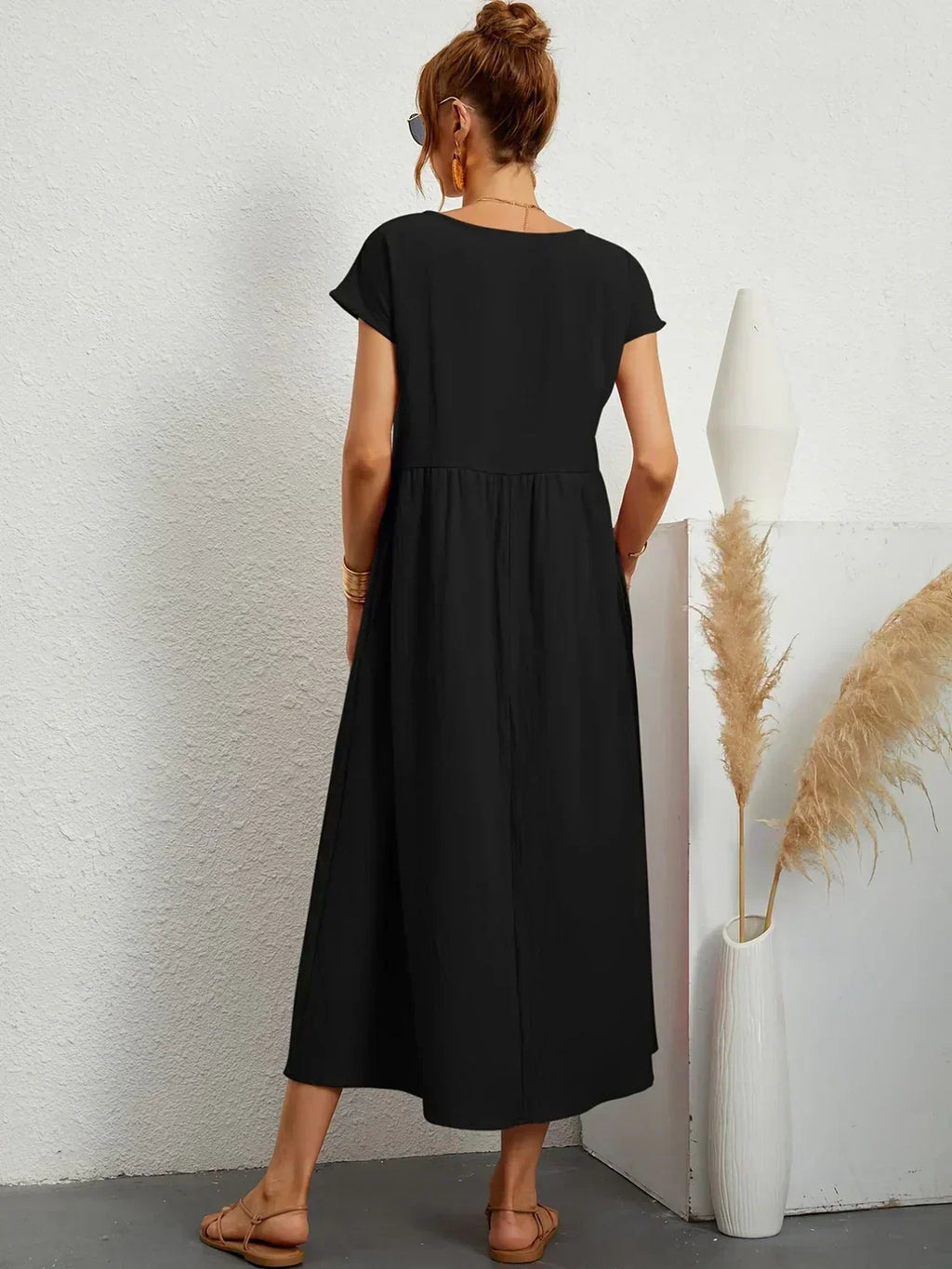 JUSTINIANA™ | Vestido Midi Para a Mulher Que Não Precisa de Aprovação Para Brilhar