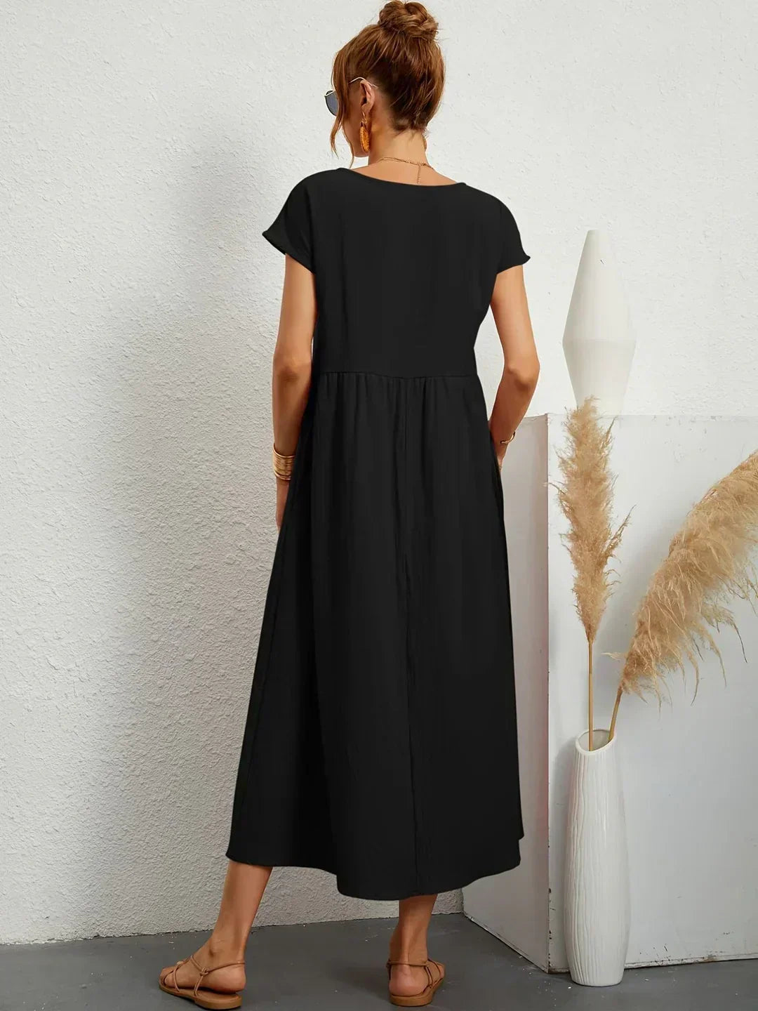 JUSTINIANA™ | Vestido Midi Para a Mulher Que Não Precisa de Aprovação Para Brilhar
