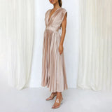 ISAURA™ | Vestido Midi Que Faz Você Se Sentir a Mulher Mais Elegante da Sala