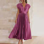 ISAURA™ | Vestido Midi Que Faz Você Se Sentir a Mulher Mais Elegante da Sala
