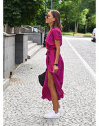 MARTA™ | Vestido Midi Que Faz Você Se Sentir a Mulher Mais Elegante da Sala