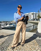 DOMITILA™ | Calça Que Faz Suas Pernas Parecerem Quilômetros de Elegância