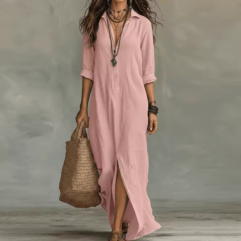 GENOVEVA™ | Vestido Midi Para a Mulher Que Não Precisa de Aprovação Para Brilhar