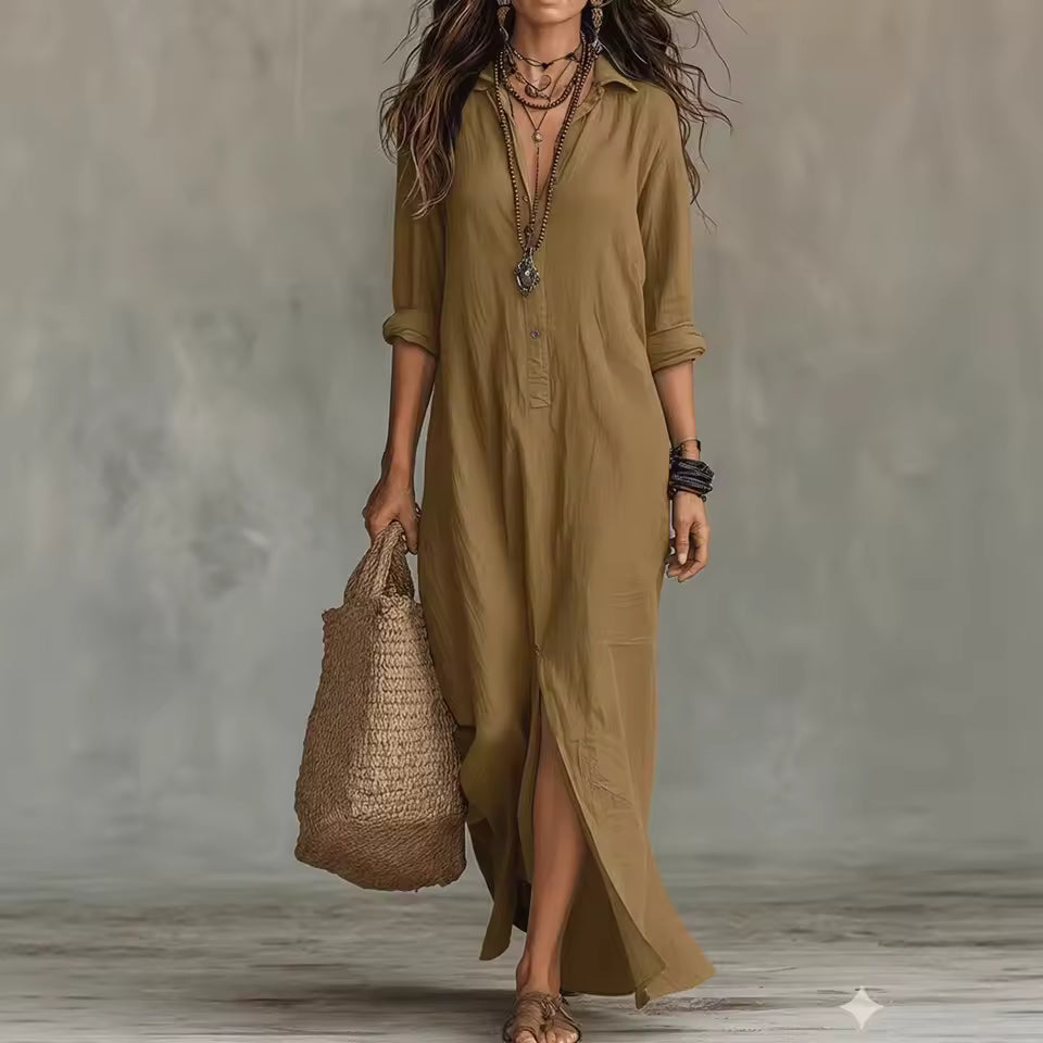 GENOVEVA™ | Vestido Midi Para a Mulher Que Não Precisa de Aprovação Para Brilhar