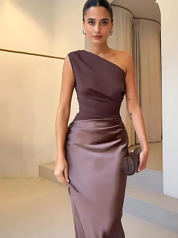 ZÉLIA™ | Vestido Midi Para a Mulher Que Não Precisa de Aprovação Para Brilhar
