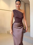 ZÉLIA™ | Vestido Midi Para a Mulher Que Não Precisa de Aprovação Para Brilhar