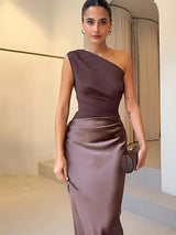 ZÉLIA™ | Vestido Midi Para a Mulher Que Não Precisa de Aprovação Para Brilhar