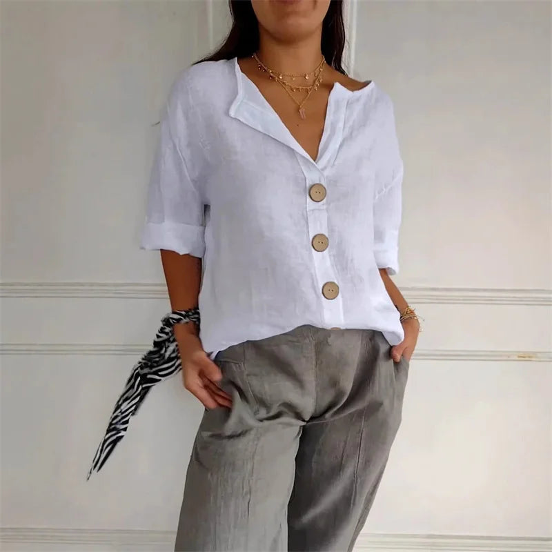 PLÁCIDA™ | Blusa Leve Como Brisa, Poderosa Como Você