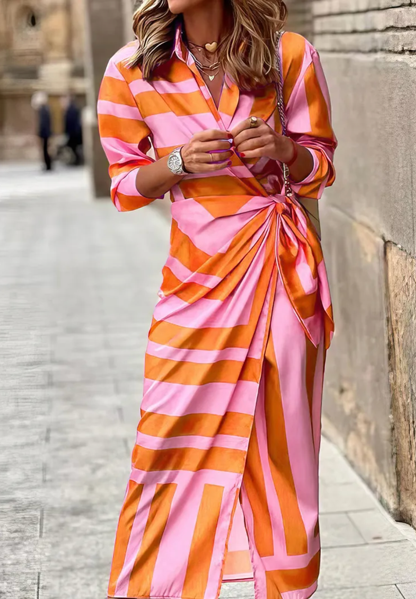 JANDIRA™ | Vestido Midi Para a Mulher Que Não Precisa de Aprovação Para Brilhar