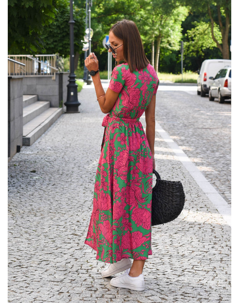MARTA™ | Vestido Midi Que Faz Você Se Sentir a Mulher Mais Elegante da Sala