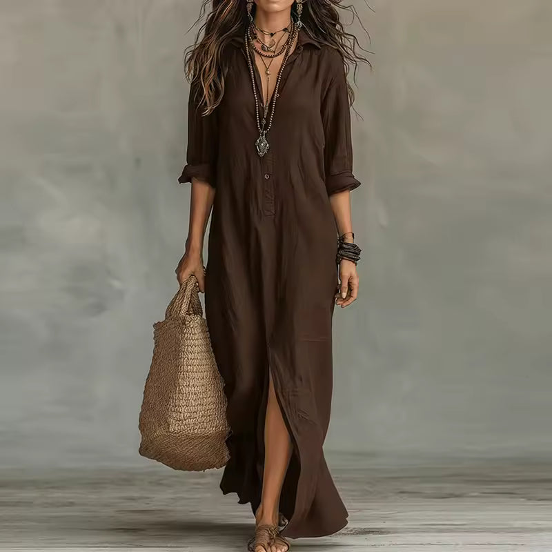 GENOVEVA™ | Vestido Midi Para a Mulher Que Não Precisa de Aprovação Para Brilhar