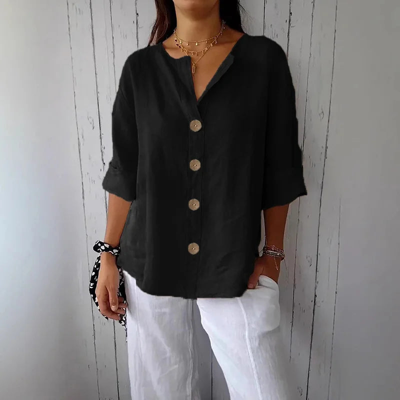 PLÁCIDA™ | Blusa Leve Como Brisa, Poderosa Como Você