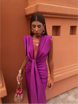 CAROLINA™ | Vestido Midi Para a Mulher Que Não Precisa de Aprovação Para Brilhar